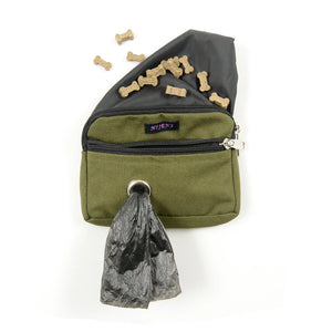 Nijens Kleine Beuteltasche Einfarbige Khaki für Leckerlis