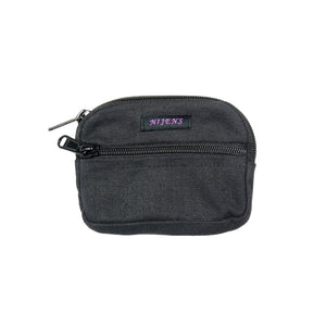 Nijens Kleine Beuteltasche aus Baumwollstoff in Schwarz