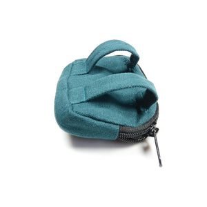 Nijens Kleine Beuteltasche Mini Beutel Stoff Petrol