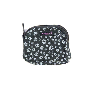Nijens Kleine Beuteltasche Mini Beutel Charcoal mit Pfotenabdruck