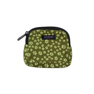 Nijens Kleine Beuteltasche Mini Beutel Olive Pfotenabdruck