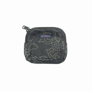 Nijens Kleine Beuteltasche Mini Beutel Black Flowers