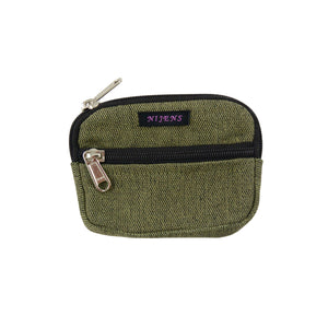 Nijens Kleine Beuteltasche mit Gürtelschlaufen Two Tone Olive Front Picture