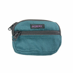 Nijens Kleine Beuteltasche mit Gürtelschlaufen Einfarbig Petrol