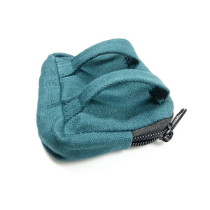 Nijens Kleine Beuteltasche mit Gürtelschlaufen Einfarbig Teal 2