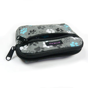 Nijens Kleine Beuteltasche mit Schlaufen - Stoff Täschchen mit Hundepfoten-Motiv - Kiel 0549 Nijens Shop