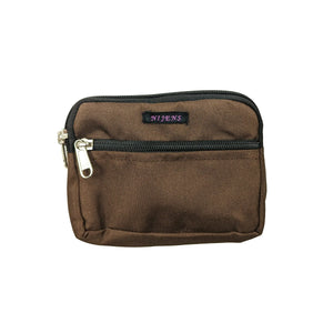 Nijens kleine Beuteltasche (100% Wasserdicht, Braun) mit Schlaufen