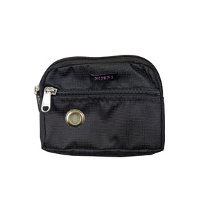 Nijens Kleine Beuteltasche mit Schlaufen, Öse, Wasserfester Stoff in Schwarz