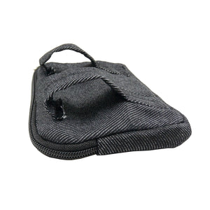 Nijens Kleine Beuteltasche mit Schlaufen - Stoff Jeans Charcoal Täschchen Denim 4