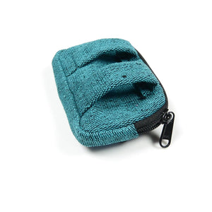 Kleine Beuteltasche mit Gürtelschlaufen Cyan Nijens