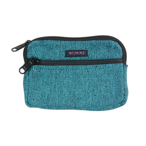 Nijens kleine Beuteltasche Two Tone Cyan mit Gürtelschlaufen für Hundekotbeutel 21