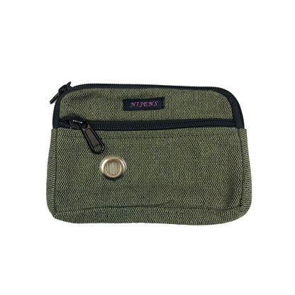 Nijens Kleine Beuteltasche mit Schlaufen, Öse, wasserdichtem Fach für Leckerlis (Khaki Two Tone 23)