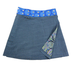 Nijens Skirt Sommerrock Damen Rock in Blau