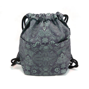 Canvas Turnbeutel Anthrazit zum Reisen