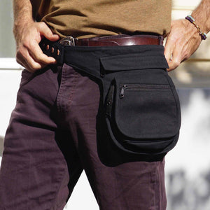 Gürteltasche Bauchtasche Hüfttasche modisch Unisex schwarz black Waist belt Nijens Foto