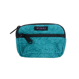 Kleine Beuteltasche Baumwollstoff in Türkis OM Milan 03012 Nijens Shop