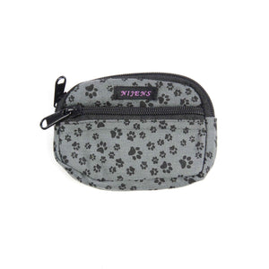 Nijens Kleine Beuteltasche Hunde-Fußabdrücke in Grau