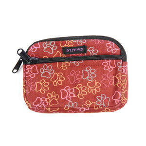 Nijens Kleine Beuteltasche mit Hundepfoten-Motiv in Rot