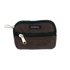 Nijens Kleine Beuteltasche Baumwollstoff in Braun