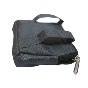 Nijens Kleine Beuteltasche mit Schlaufen, Öse, Wasserfester Stoff in Grau 077104