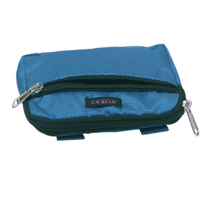 Nijens kleine Beuteltasche (100% Wasserdicht, Petrol) mit Schlaufen für Hundekotbeutel 057106