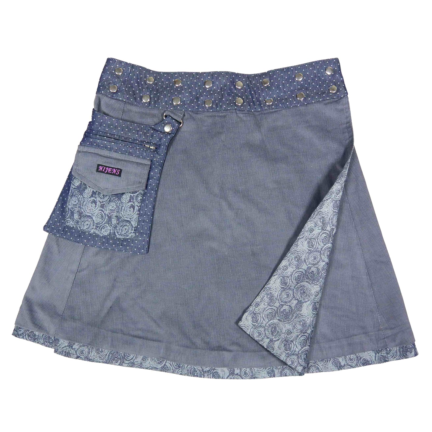 Nijens Kordrock Wickelrock Jeans Skirt