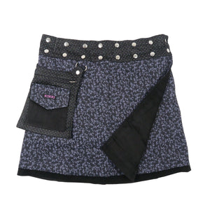 Winterrock Kordrock Skirt Black Wrapskirt Nijens