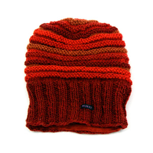Rippenmütze in Rot-orange - Nijens