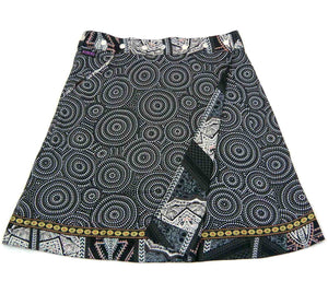 Sommerrock NijensRocksana Midi 16 - Graue Verzierung - Nijens Shop