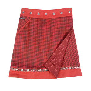 Winterrock Damen Nijens Rocksana Tweed Long Rot-203 - NIJENS