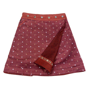 Winterrock Damen Nijens Rocksana Tweed Long Weinrot-218 - NIJENS