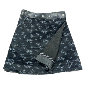 Wenderock Winterrock Damen Nijens Rocksana Tweed Long Black-227 - NIJENS