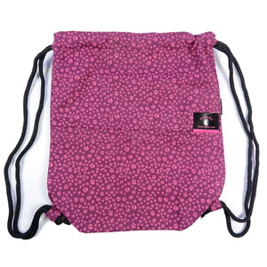 Rucksack Nijens Peethoo Bag Pfoten-53 Magenta Beutel aus Canvas