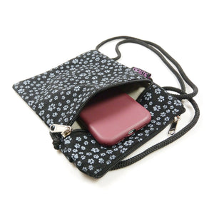 Nijens Handy-Tasche mit Pfoten-Motiv in Charcoal