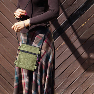 Kleine Canvastasche in Grün Nijens Smolly