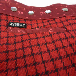Minirock Wickelrock Nijens NJ-Trufflin Tweed Short Rot-33 - NIJENS