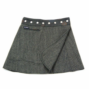 Nijens Minirock NJ-Trufflin Tweed Short-01 Wickelrock - NIJENS