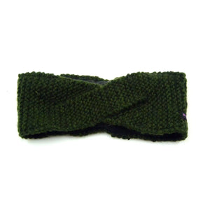 Nijens Stirnband Schurwolle Uronia Dunkelgrün