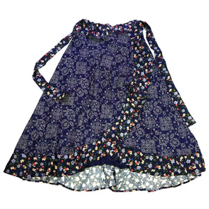 Wickelrock mit den Rüschen in indigoblau Nijens