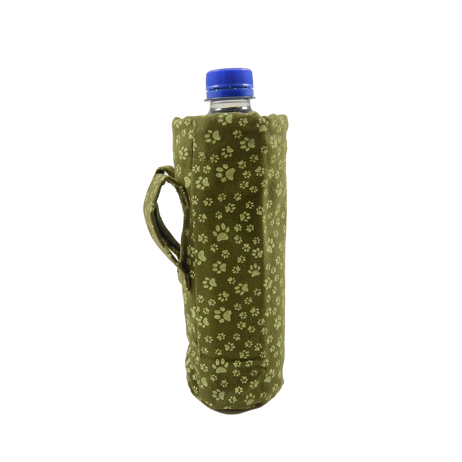 Nijens Flaschenhalter Tasche (Stoff Grün) für Wasserflaschen 500 ml - Water Pouch 46