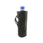 Nijens Tasche (Stoff Black Flowers) für Wasserflaschen 500 ml - Water Pouch