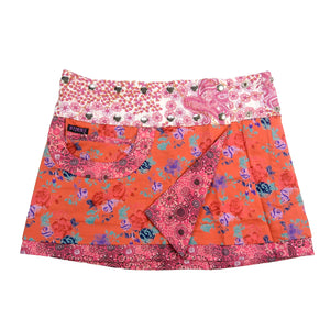 Minirock Nijens kurzer Rock Stoff Bagelon Short Skirt Rose 41