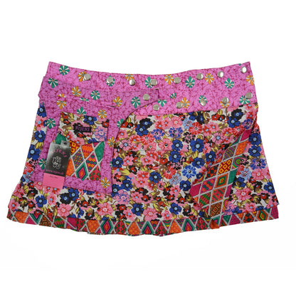 Summer skirt Nijens Wrap skirt Mini skirt Reversible Skirt NJ-Cherly P-S-122