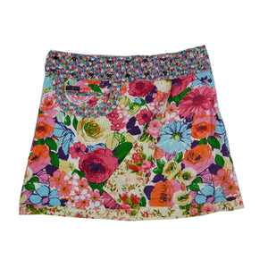 Nijens Wickelrock Damen Rock Stoff Sommerblumen