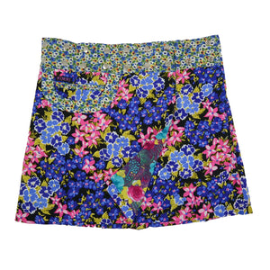 Nijens Wickelrock Über dem Knie Rock Stoff Mohnblumen 2