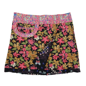 Nijens Wickelrock Zweiseitig Reversibel Rock Floralen Motiven