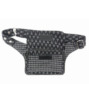 Bauchtasche Nijens Hüfttasche Stoff Black Blumenmuster 2