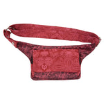 Nijens Bauchtasche S-XXXL Hippie Tasche Stoff Paisley in Rot