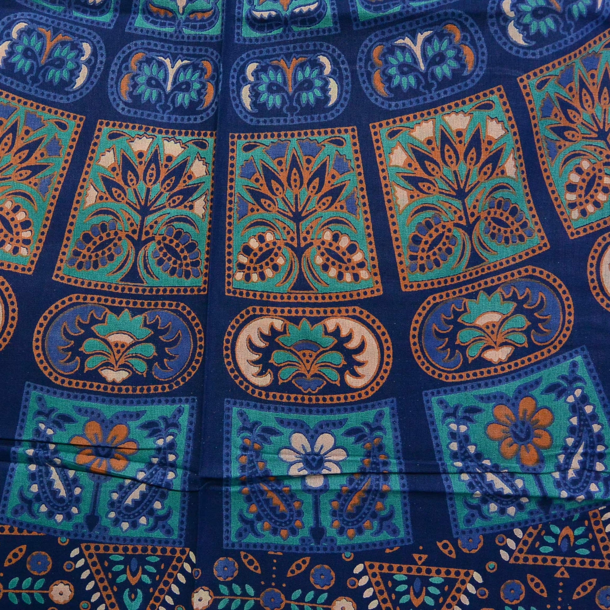 Nijens Indisches Mandala Hippie Bettlaken Stoff Blaugrün 3