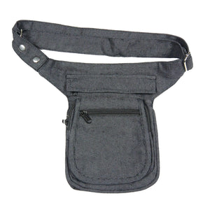 Bauchtasche S-XXXL Nijens Paris Festival Tasche Denim Jeans Charcoal